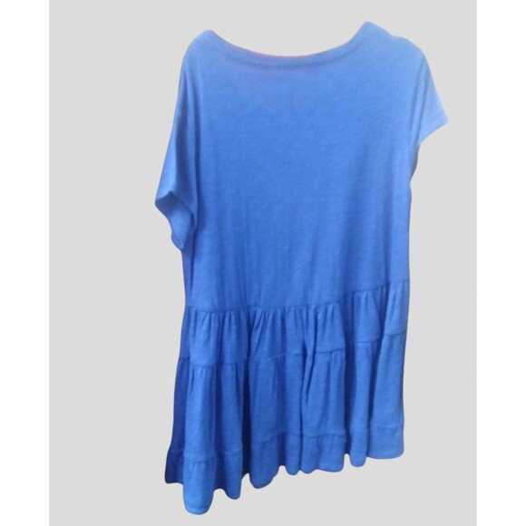 Blue Long Rippled Top - Picture 2 of 7